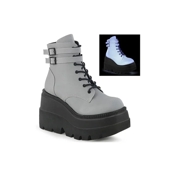 SHAKER-52 Ankle Boot | Grey Faux Leather