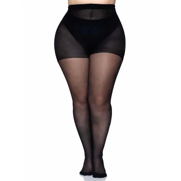 SHEER BACKSEAM TIGHTS BLACK Q/S