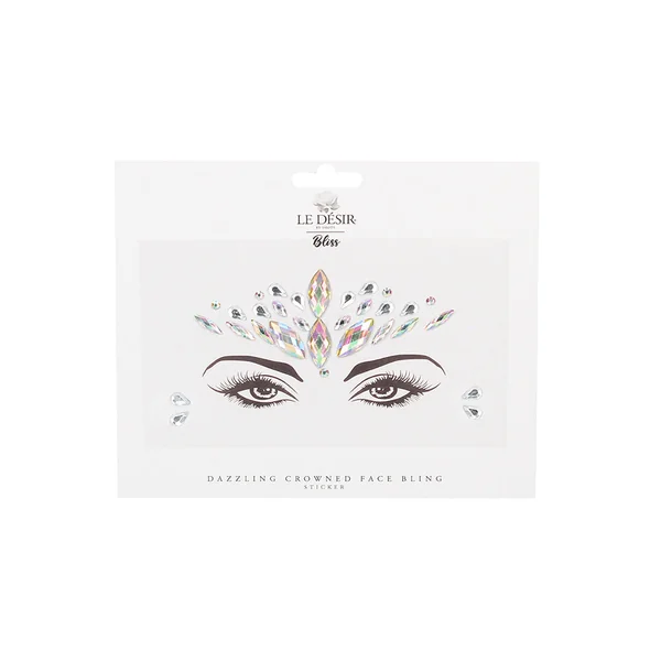 Shots Bliss Dazzling Crowned Face Bling Sticker O/S