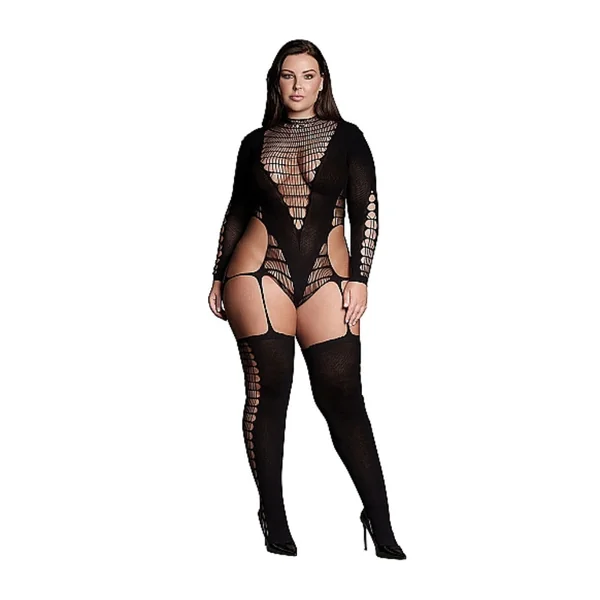 Shots Toys - Le Désir - SHA010 - Kalyke Bodystocking - Black - OS/XL