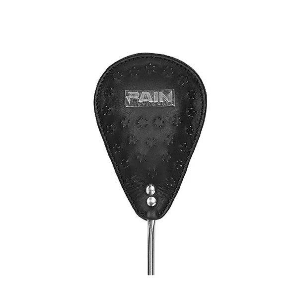 Shots Toys - Pain - Metal Oval Spike Leather Crop