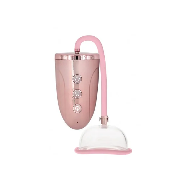 Shots Toys - Pumped - Rechargeable Pussy Pump - Rose Gold