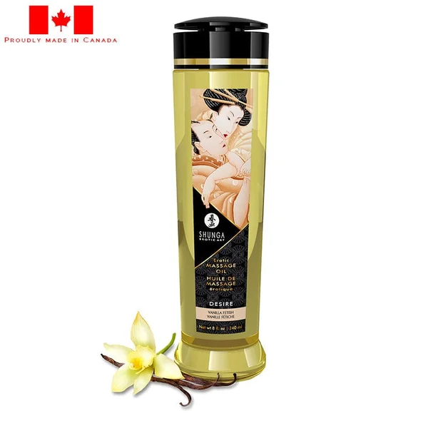 Shunga Erotic Massage Oil Libido Desire Vanilla 8oz