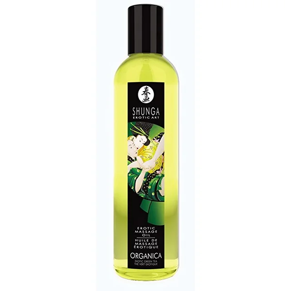 Shunga Erotic Massage Oil- Organic Green Tea
