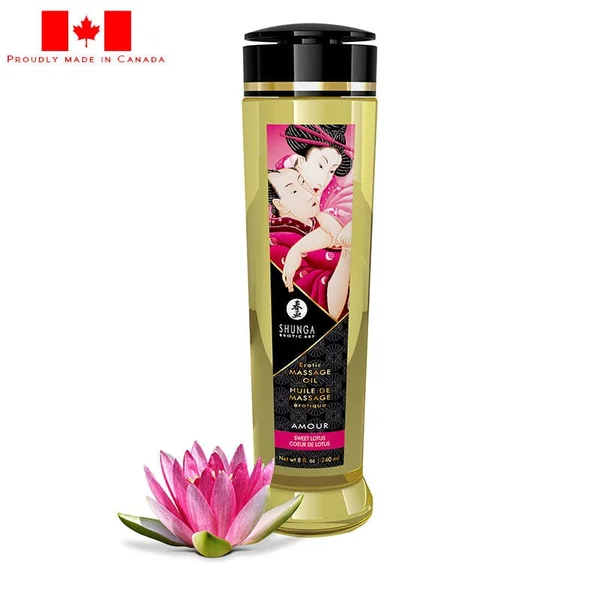 Shunga Erotic Massage Oil Sweet Lotus 8oz