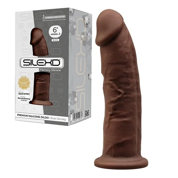 SilexD 6 Inch Dual Density Silicone Dildo