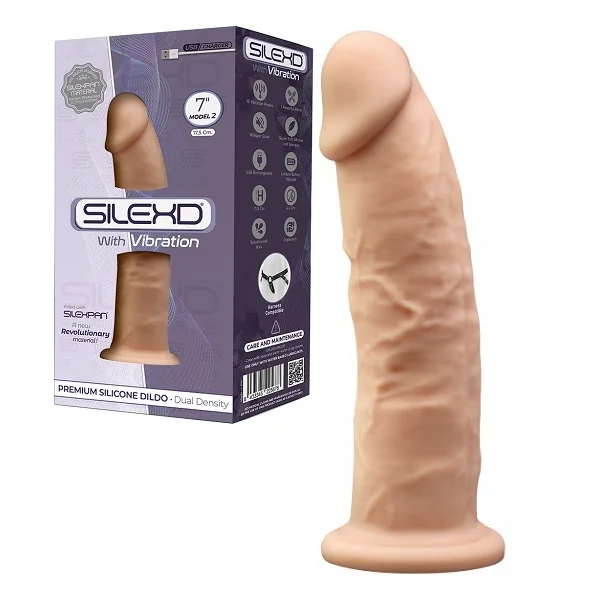 SilexD 7″ Dual Density Silicone Rechargeable Dildo