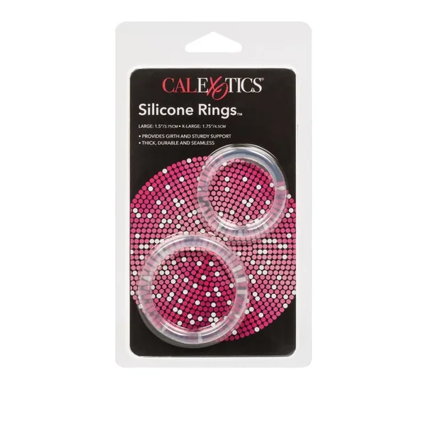 Silicone Cock Rings – Large/Xlarge (2 Pack)