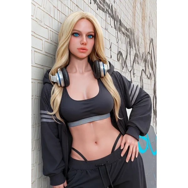 Silicone head TPE body 166 cm AIBEI blonde sex doll