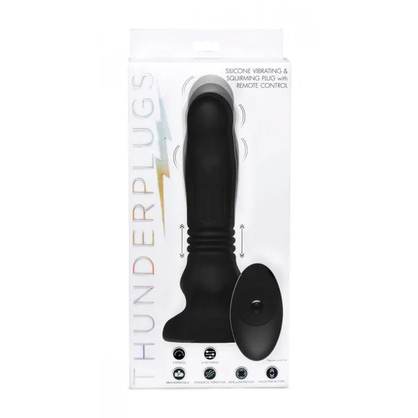 Silicone Swelling & Thrusting Plug With Remote Control