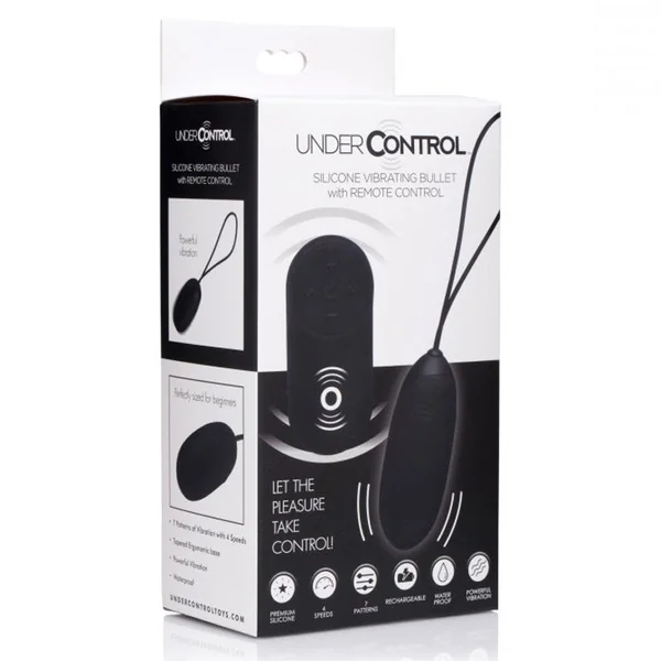 Silicone Vibrating Bullet with Remote Control