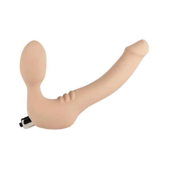Simply Strapless Small Strap On Vibrator -Vanilla