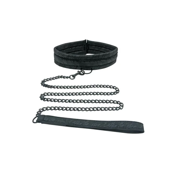 Sincerely Lace Adjustable Collar and Leash Set – Black