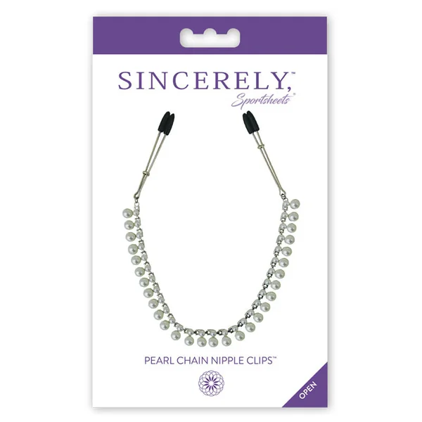 Sincerely Pearl Chain Nipple Clips