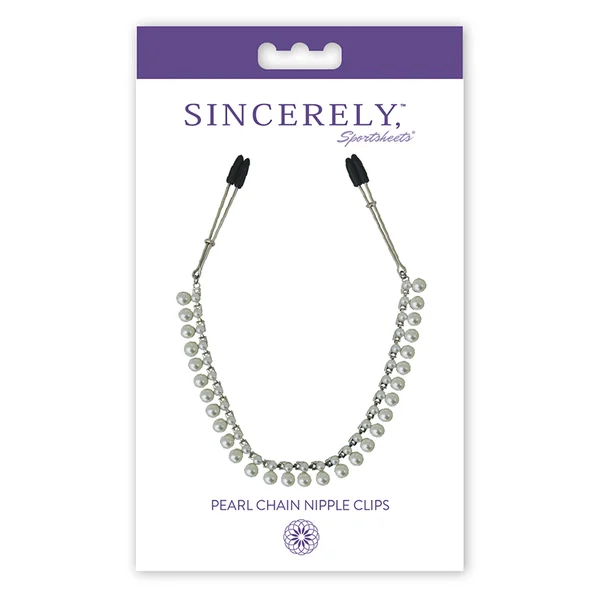 ** Sincerely Pearl Chain Nipple Clips