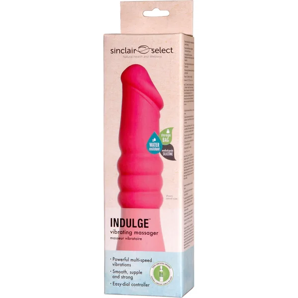 Sinclair Select Indulge Silicone Vibrating Massager Water Resistant Pink