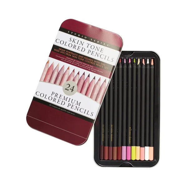 Skin Tone Colored Pencils 24-Pack
