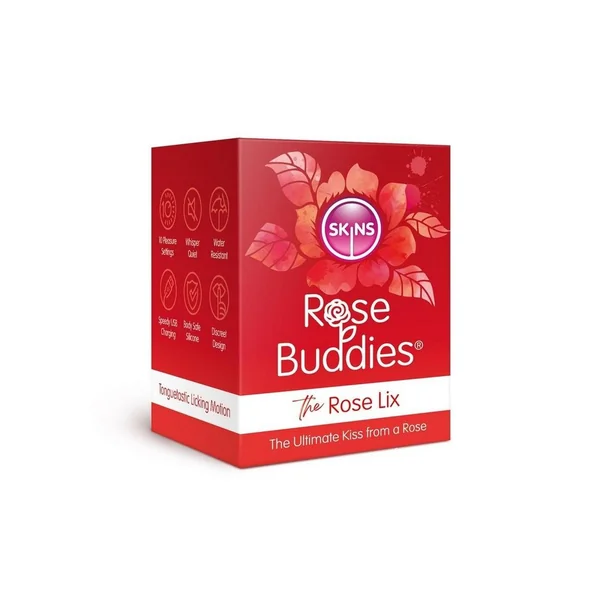 Skins Rose Buddies - The Rose Lix Tongue Rechargeable Silicone Clitoral