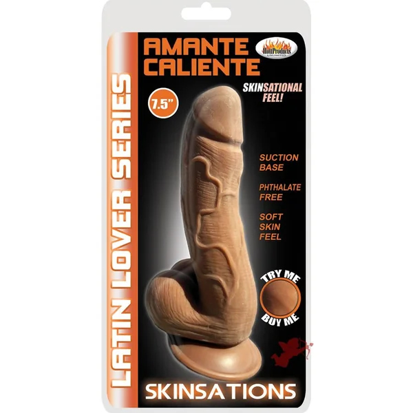 Skinsations Amante Caliente 7.5in - Brown