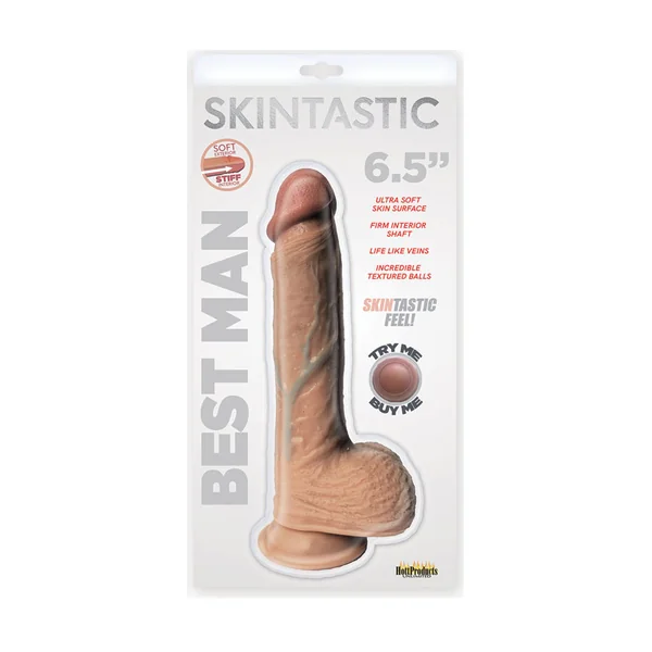 Skintastic Best Man Realistic Dildo with Suction Cup Base 6.5 Inch