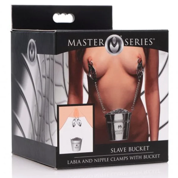 Slave Bucket Labia & Breast Clamps With Bucket