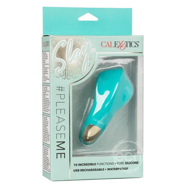 Slay #PleaseMe Ergonomic Silicone Vibrator - Teal