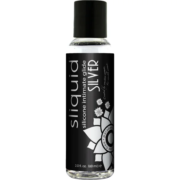 Sliquid Naturals Silver Silicone Intimate Glide Paraben Free 2 Ounce