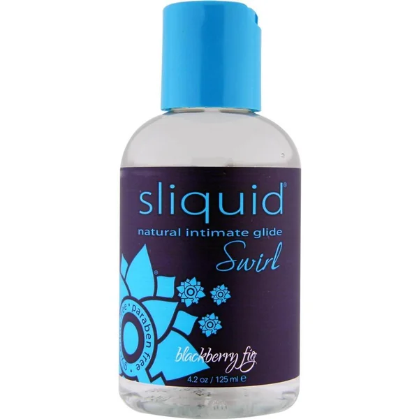 Sliquid Naturals Swirl Water Based Flavored Lubricant Blackberry Fig 4.2oz