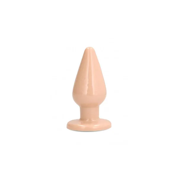 SLT by Shots Toys - Self Lubricating Butt Plug - 5 inch - Beige