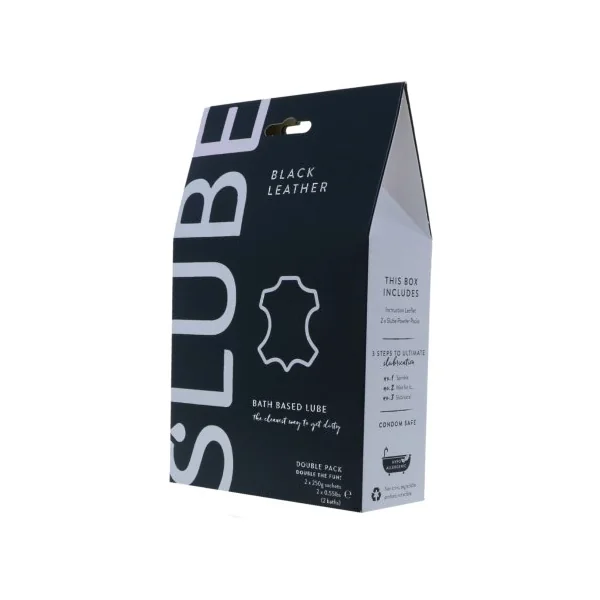 Slube Black Leather Water Based Bath Gel 500g