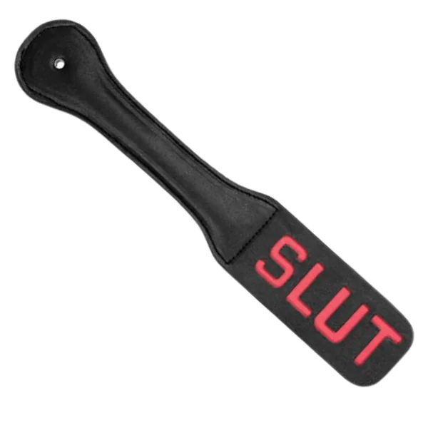 SLUT Faux Leather Bondage Paddle