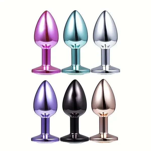 Small Size Multiple Colors Round Smooth Heart-Shaped Butt Plug