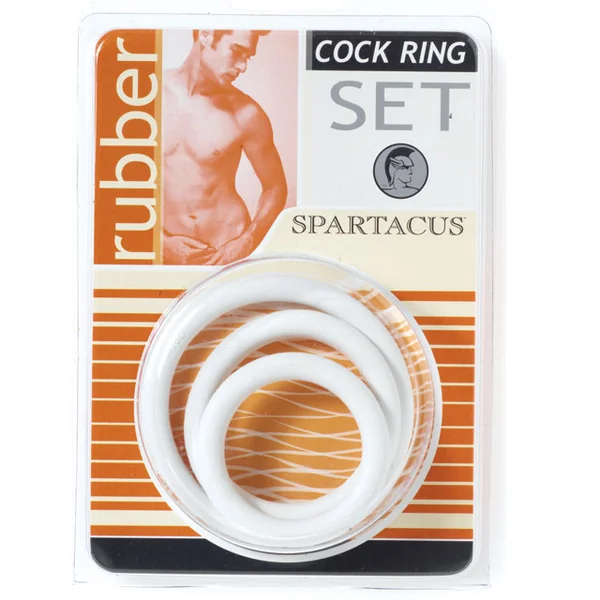 Spartacus Cock Ring Set Soft Clamshell (3 Rings)