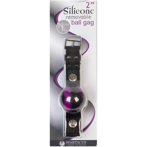 Spartacus Silicone Removable Ball Gag 2 inches (Swirl)