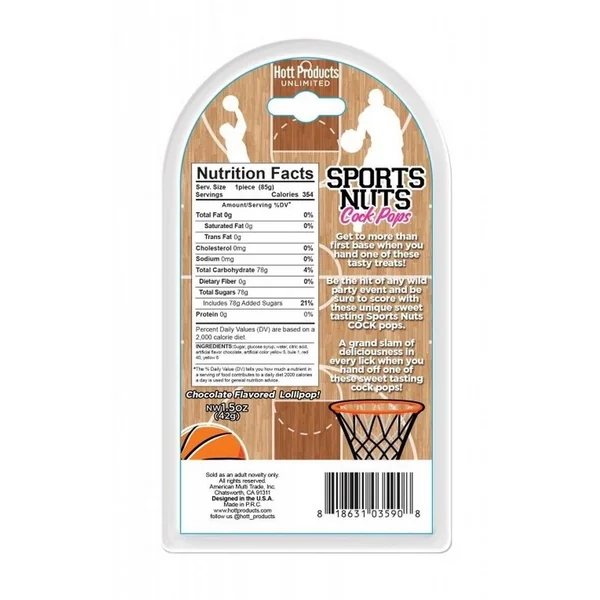 Sports Nuts Cock Pop Basketballs – Chocolate