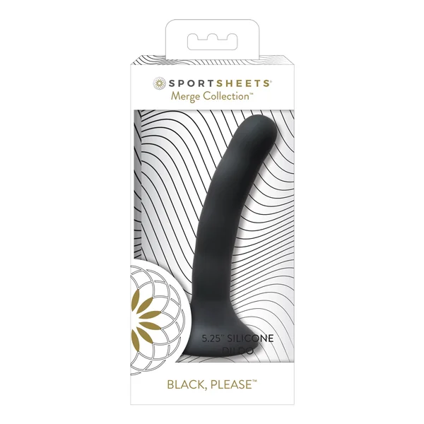 Sportsheets 5.75" Please Silicone Dildo - Black