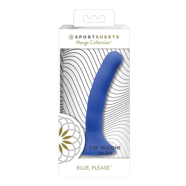 Sportsheets 5.75" Please Silicone Dildo - Blue