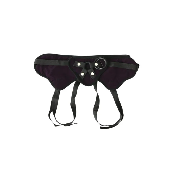 Sportsheets Plus Size Plush Adjustable Strap-On Harness, Purple