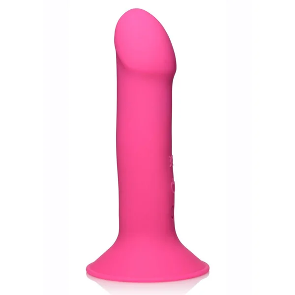 Squeeze-It Vibrating Squeezable Rechargeable Silicone Phallic Dildo