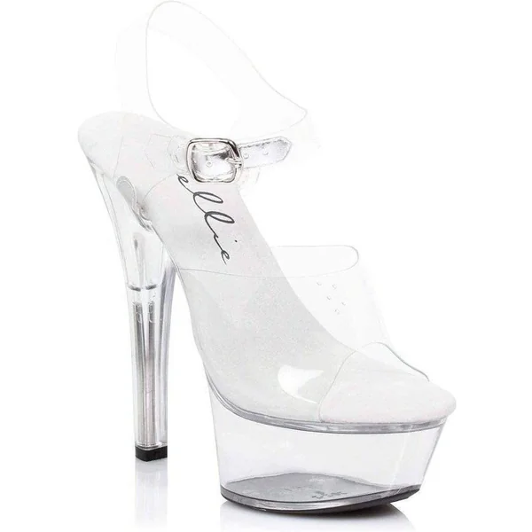 SS-601-BROOK Platform Sandal | Clear Vinyl