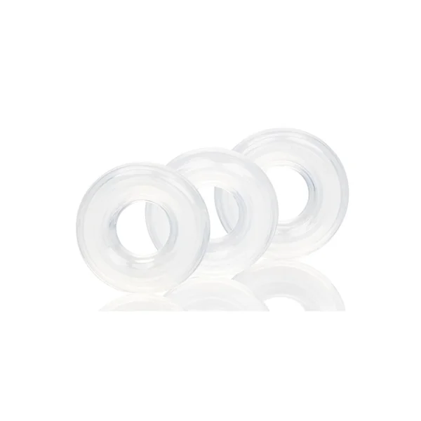 Stacker Rings Silicone Cock Rings 3 Piece – Clear