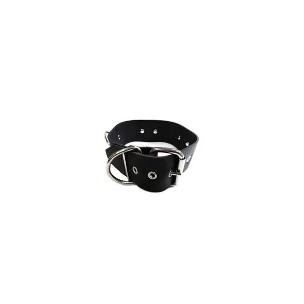 Stag Shop - Rubber Collar with 3-D rings - Black