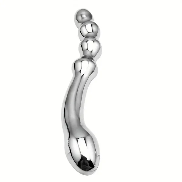 Stainless Steel Double Heads G Spot Prostate Massage Metal Anal Beads