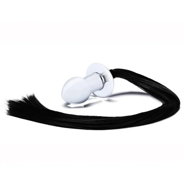 Stallion Butt Plug Clear Glass Butt Plug