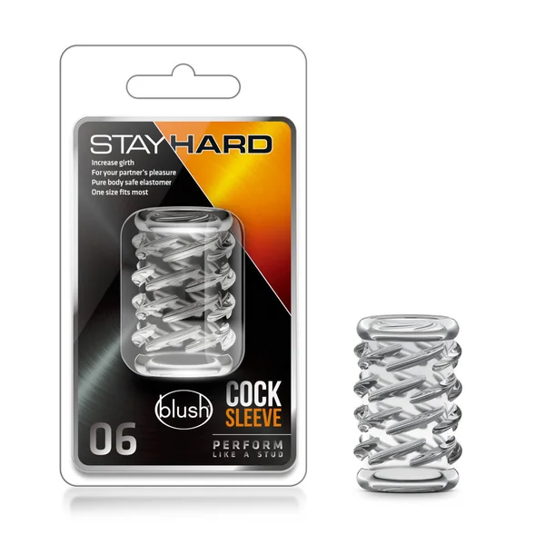 STAY HARD COCK SLEEVE 06 - CLEAR