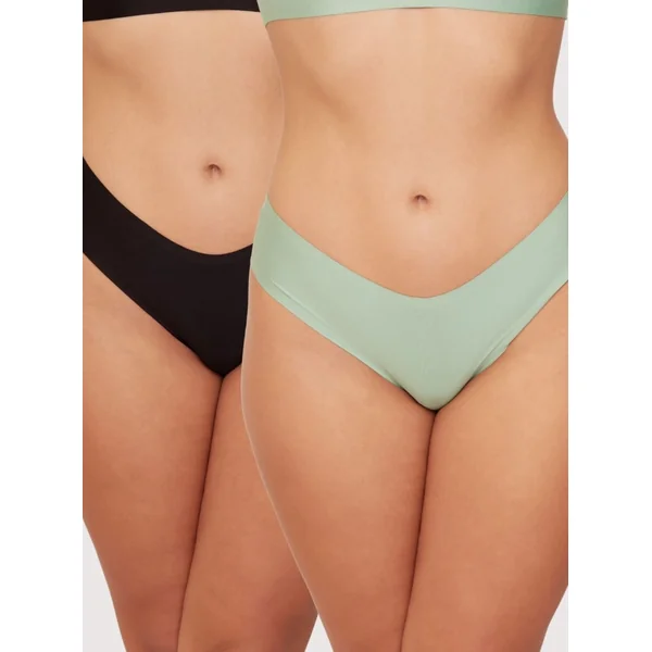 Stevie Twin Pack Brief : Black & Basil