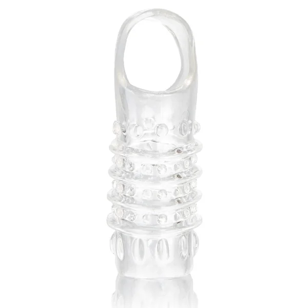 Stimulation Enhancer Textured Penis Sleeve 4.25in – Clear