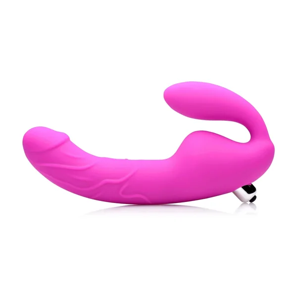 Strap U Royal Rider Vibrating Strapless Strap-On Pink