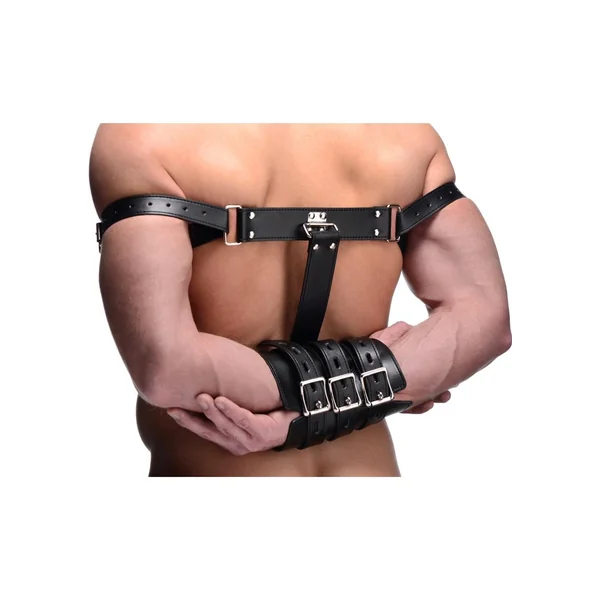 Strict Arm Binder Adjustable Restraint Straps Black