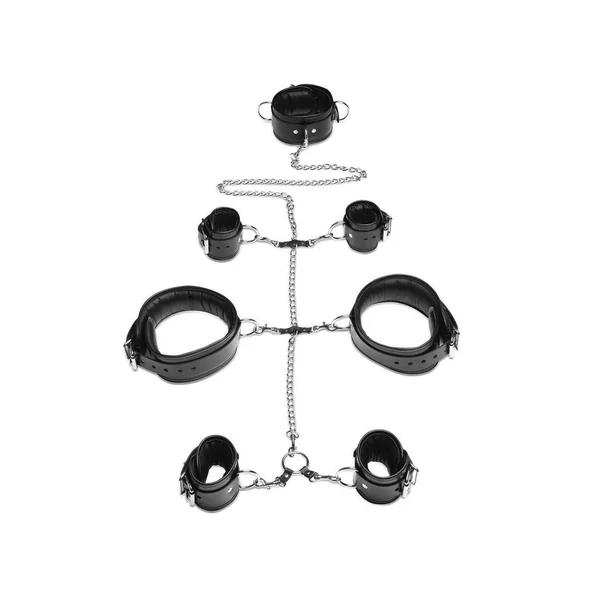 Strict Leather Bondage Restraint Set